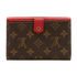 Louis Vuitton Pallas Compact Wallet, &pound;220, Accessories, Red, Canvas/Leather, Back view